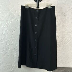 J. Jill Simple Wool 100% Midi Skirt